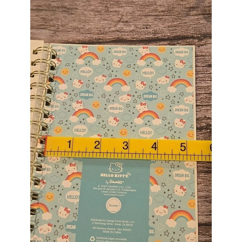 Hello Kitty Dream Big Spiral Notebook 160 Lined Pages Hardcover New (186)